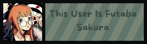 this user is futaba sakura badge